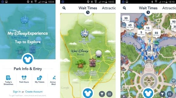 Disney My Disney Experience Mobile Application
