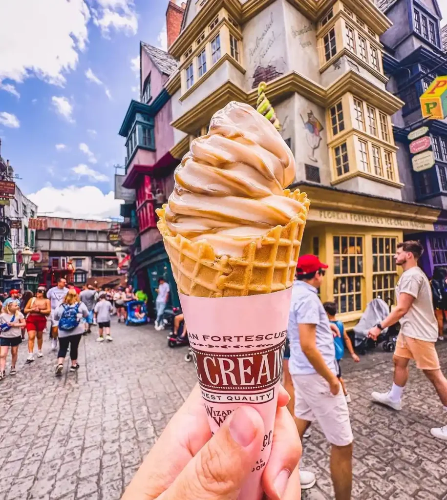 Butterbeer ice cream Florean Fortescue Diagon Alley