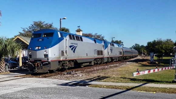 Amtrak train in Florida