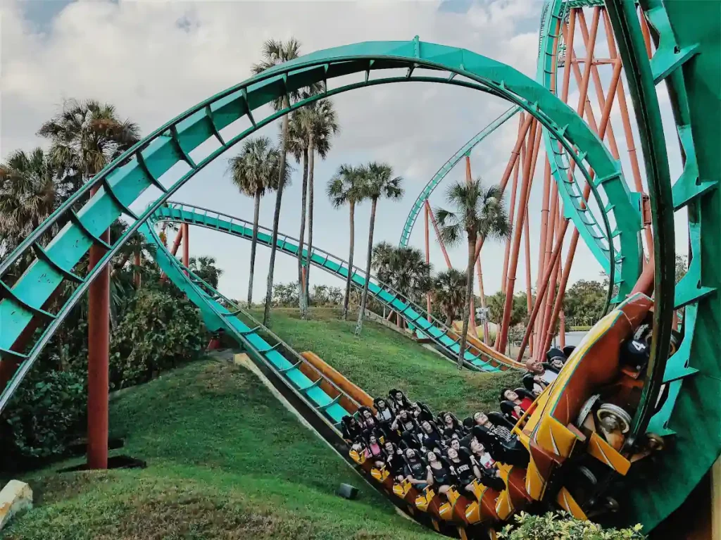 Busch Gardens Coaster in Tampa Bay