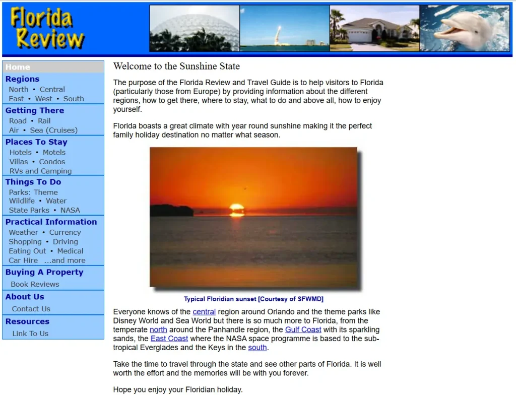 Florida Review back in March 2005