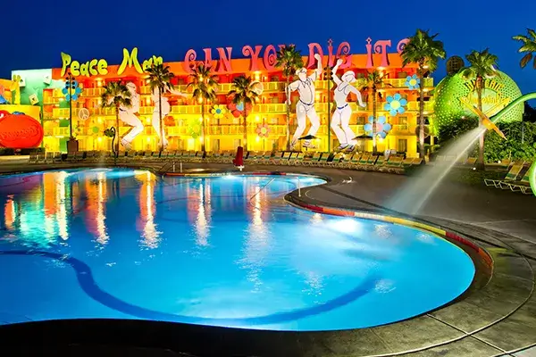 Pop Century Resort Hotel Pool ViewPicture Pop Century Resort Hotel Pool View Disney World