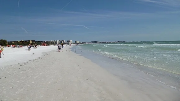 White sand beach on Florida's Gulf Coast